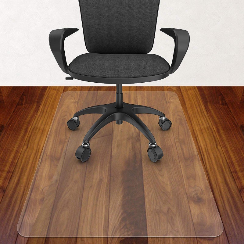 Azadx Office Chair Mat for Hardwood Floor 30 x 48'', Small Chair Mats Clear Easy Glide on Hard Floors, Rolling Chairs Mat Plastic Mats Under Desk Chairs - Image 1